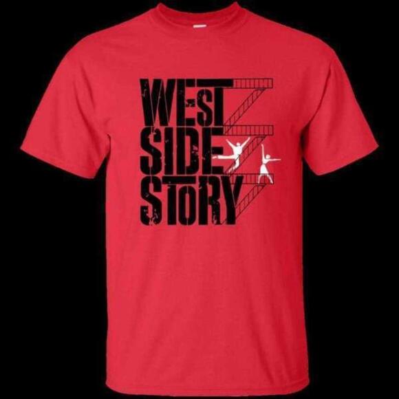 Tops - West Side Story Poster Art Broadway Musical Fan T-Shirt